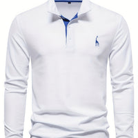 Polo cómodo para hombre con mangas largas