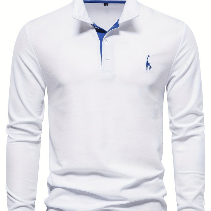 Polo cómodo para hombre con mangas largas