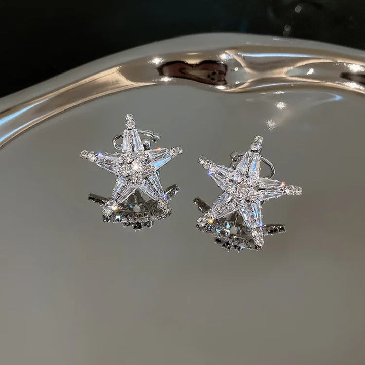 Zirkonia-stjerne-øreringe/ear cuff – Lyric