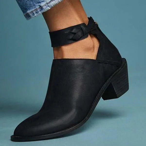 Comfortable women's heels with zipper – Vera