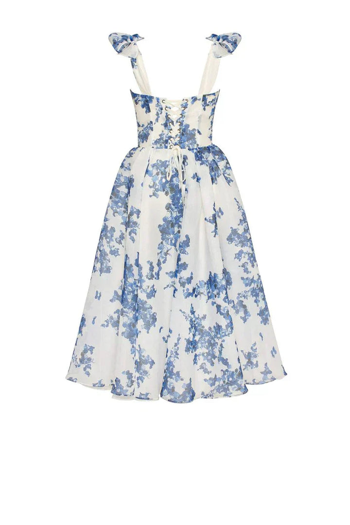 Enchanting Blue Floral Dress - Luna