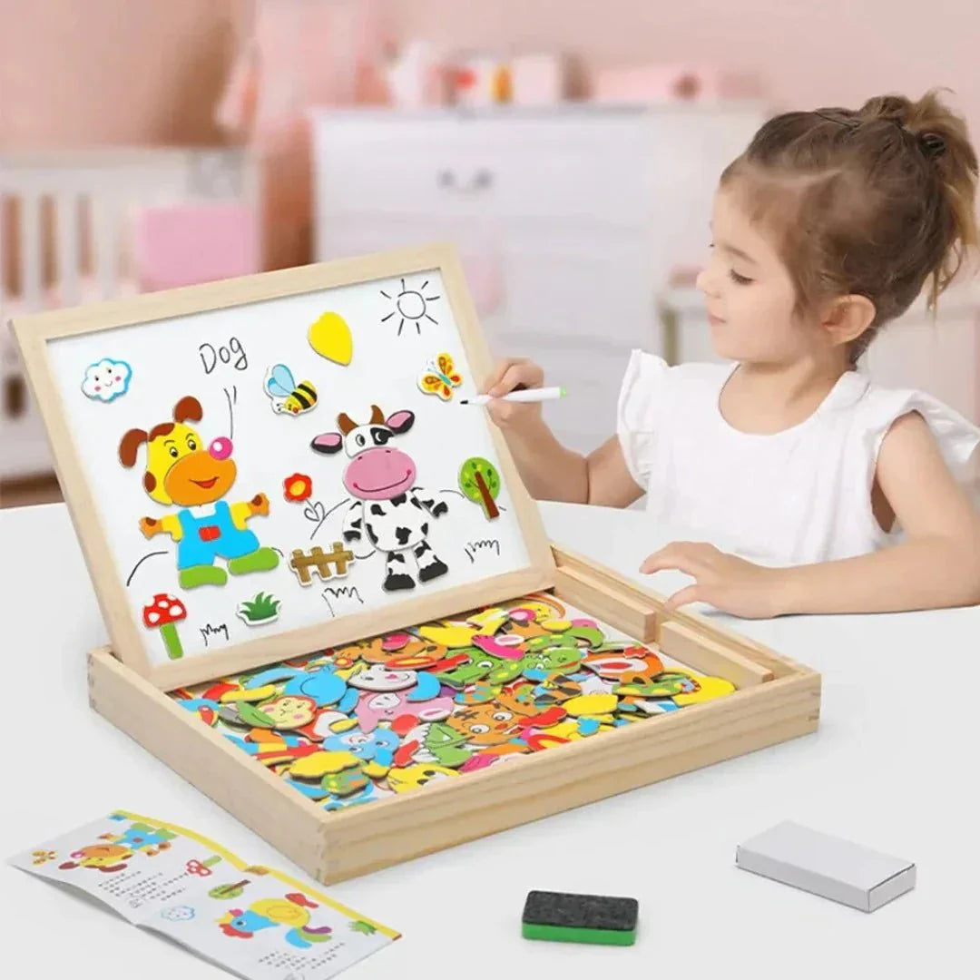 Magnetisches beidseitiges Zeichenbrett-Set – MiniArt Studio
