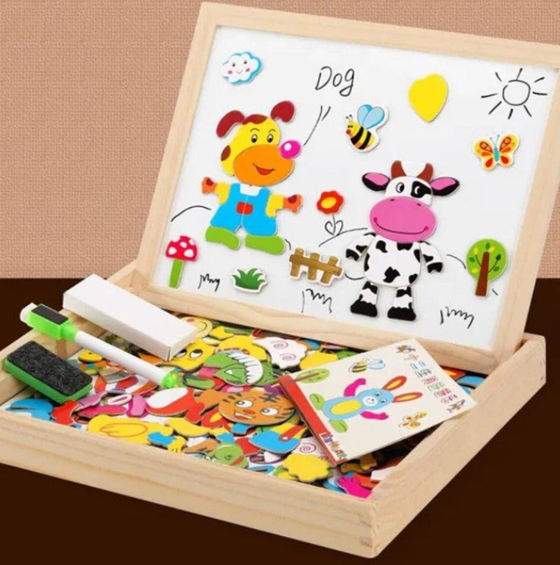 Magnetisches beidseitiges Zeichenbrett-Set – MiniArt Studio