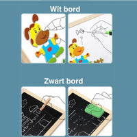 Magnetisches beidseitiges Zeichenbrett-Set – MiniArt Studio