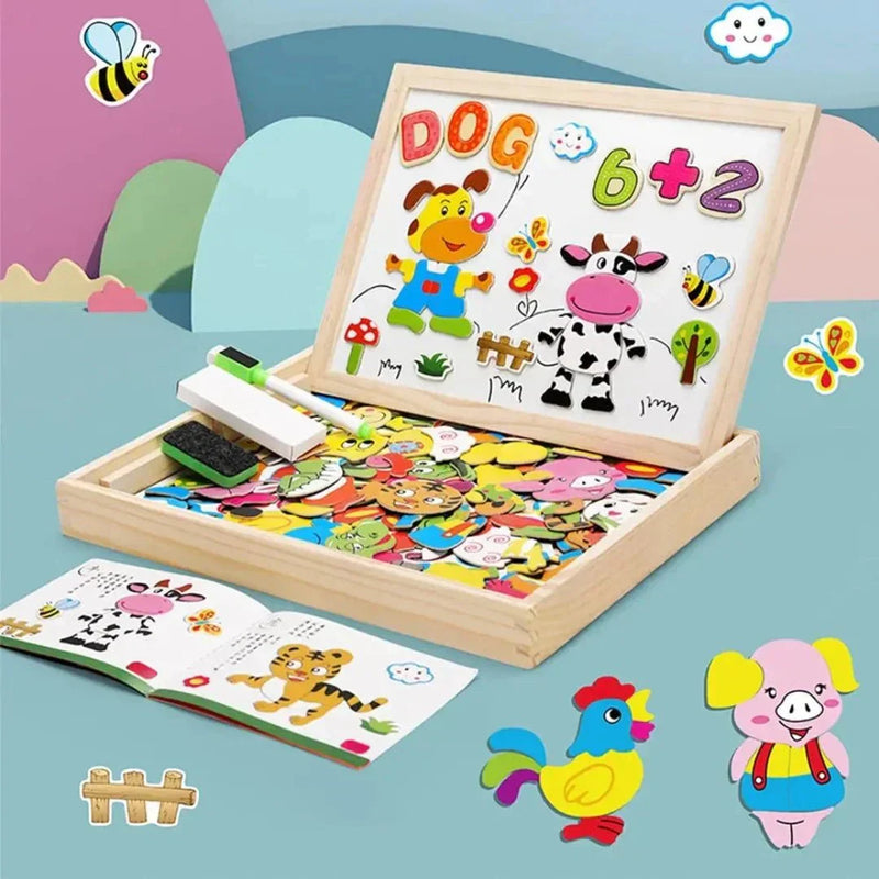 Magnetisches beidseitiges Zeichenbrett-Set – MiniArt Studio
