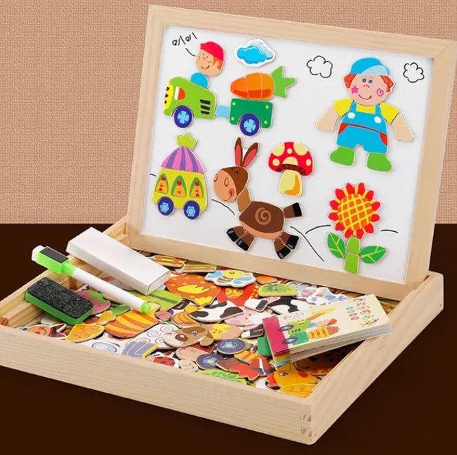Magnetisches beidseitiges Zeichenbrett-Set – MiniArt Studio