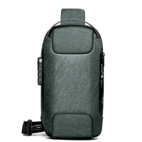 Compact Waterproof Shoulder Bag for Men – Anti-Theft with USB Charging Function