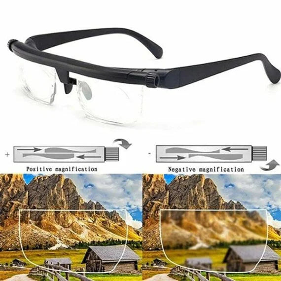 Adjustable Glasses for Near and Distance Vision - VisiFlex