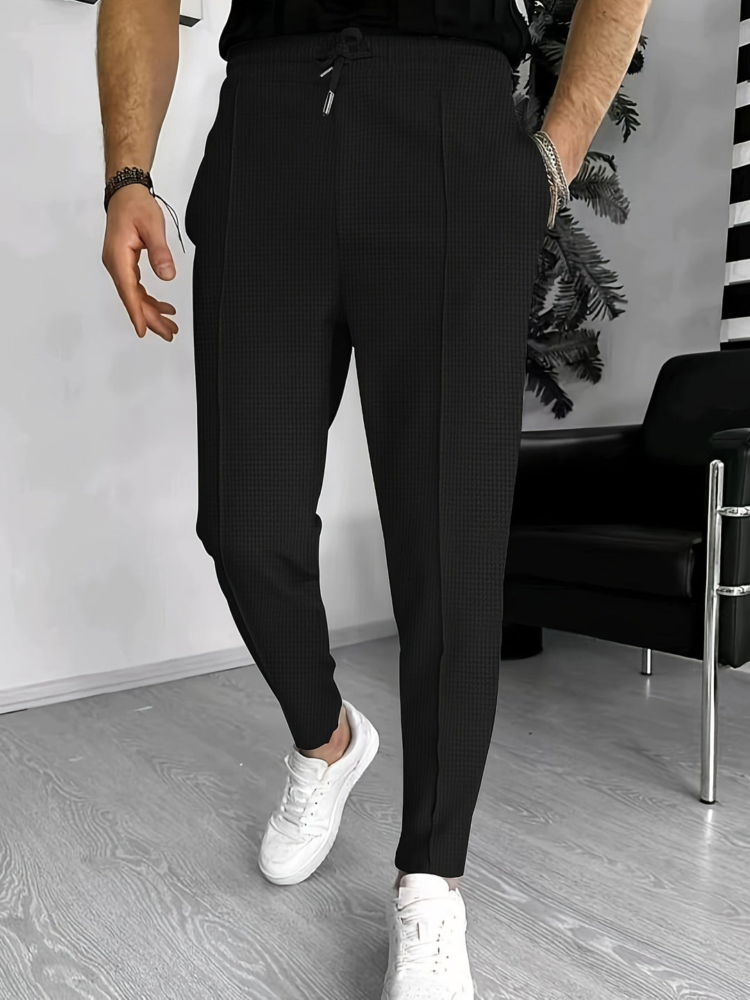 Comfortable waffle joggers for men - Finn