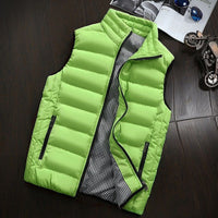 Water-repellent & Lined Men's Vest with Stand-up Collar – Henrik