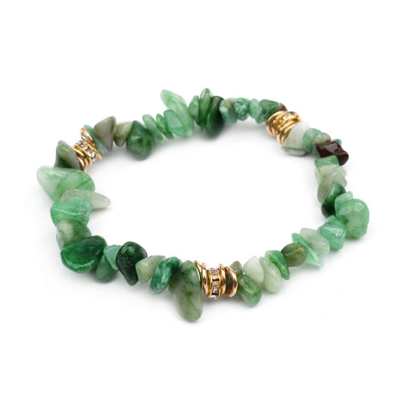 Stilvol armbånd af natursten og krystalperler - Celine