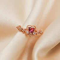 Red Crystal Love Ring – Scarlett