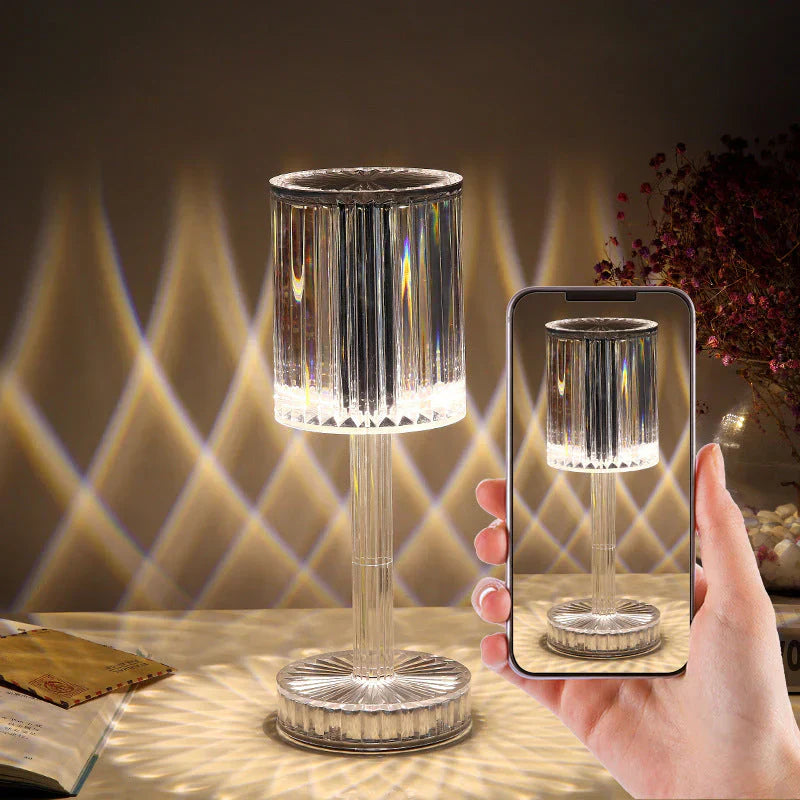 Dimmbar krystallbordlampe med moderne belysning – Seraphine