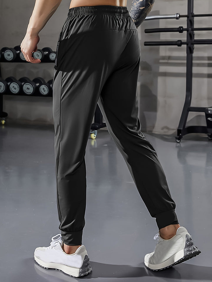 Solid Color Men's Sports Pants with Pockets - Niels