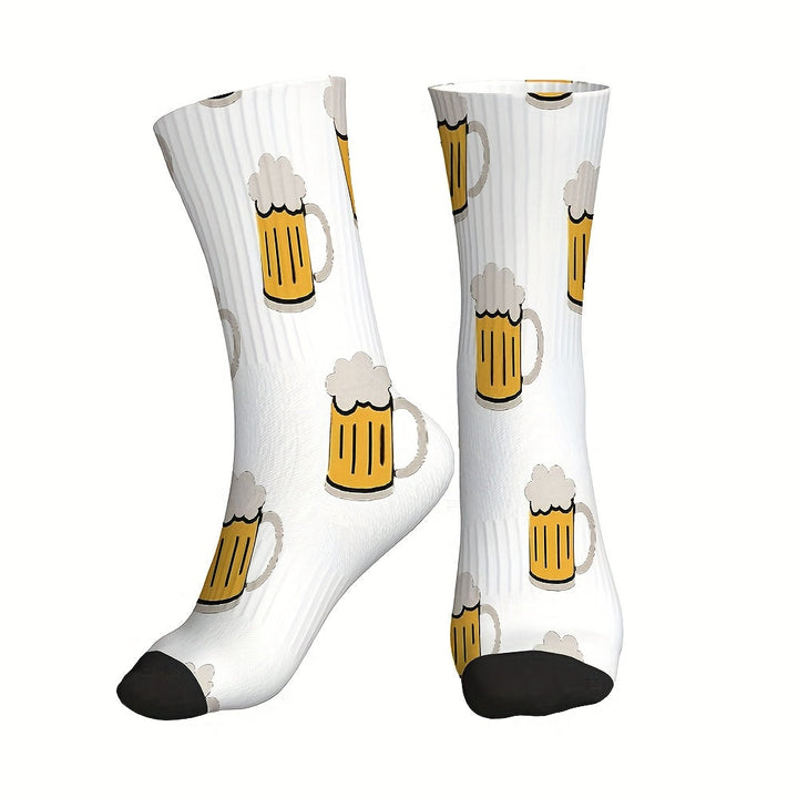 3 pairs of socks with beer mug print – HopfenSocken Oktoberfest 2025