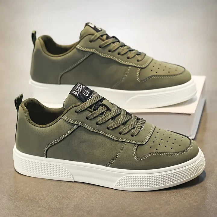 Zapatos de senderismo para hombre de ante con plantilla cómoda y estilo – Marco