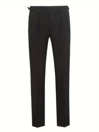 Schwarze Anzughose Herren, elegant, Slim Fit, Businessmode, hochwertige Stoffqualität.