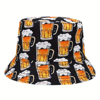 Sombrero tipo cubo unisex con estampado de cerveza – BierKracher Oktoberfest 2025
