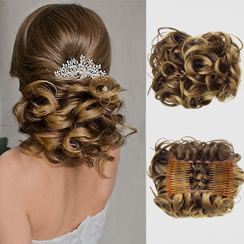 Curly Bun Hair Extension – FluffyFix