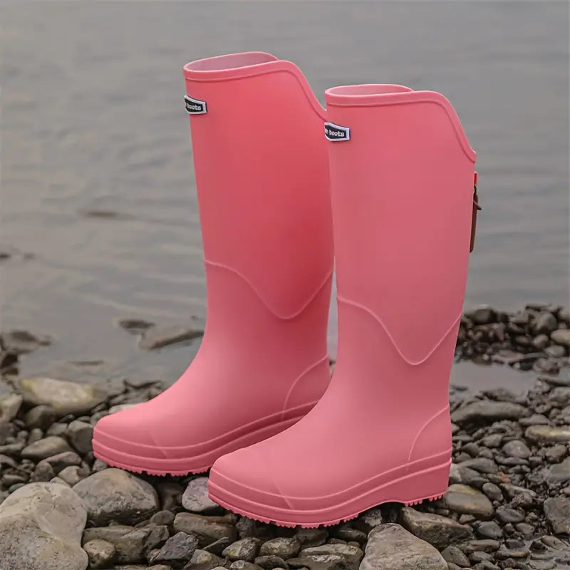 Women's waterproof rain boots made of PVC with non-slip sole – Corina