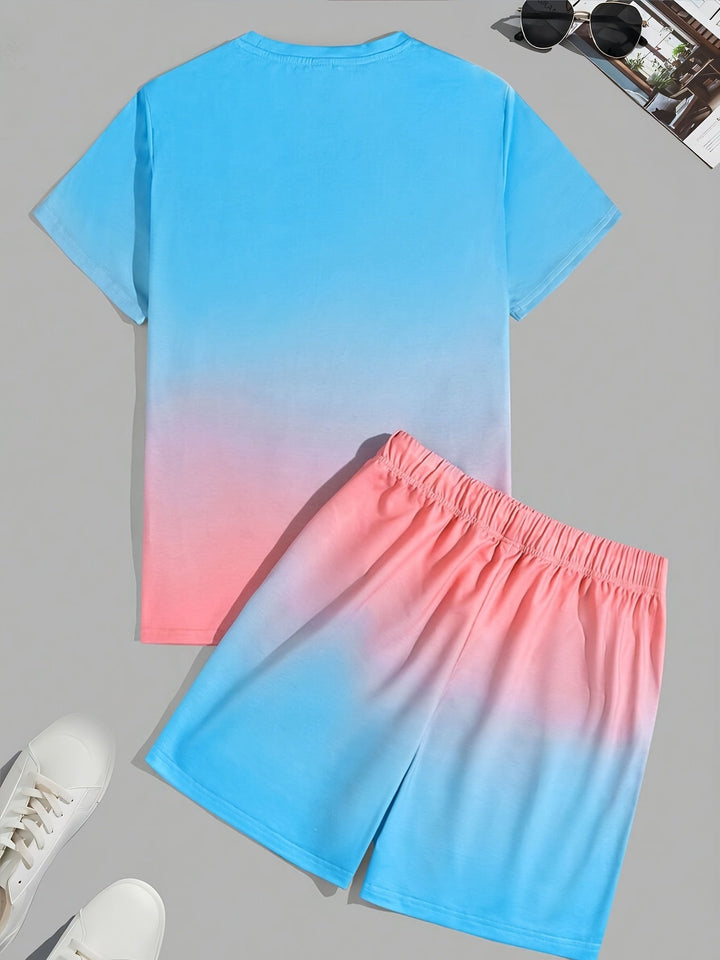 Trendy Men's Summer Set of T-Shirt and Shorts - CoolFlex