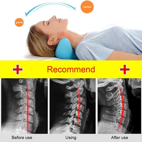 Ergonomisches Nackenmassagekissen ohne Strom – NeckEase Stretch