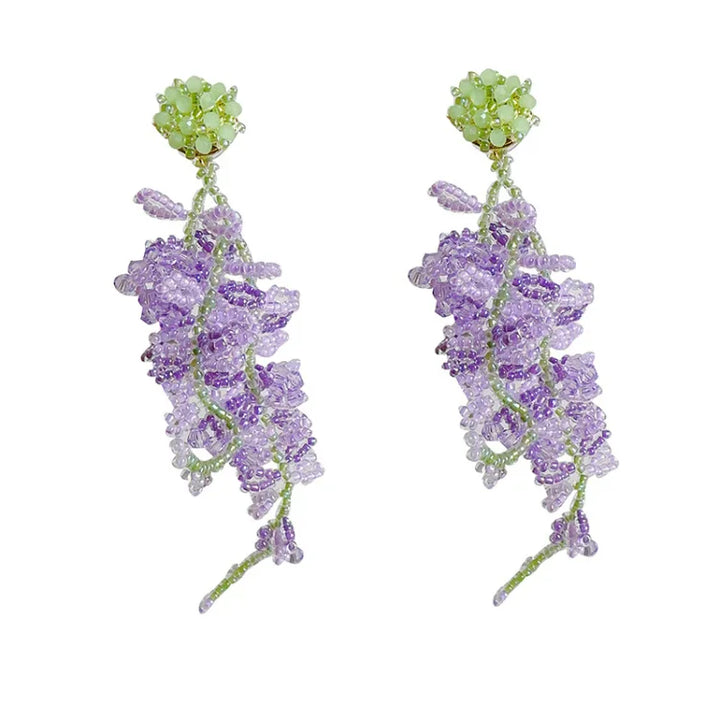 Wisteria kvast-øreringe med skovtema – Aurelia