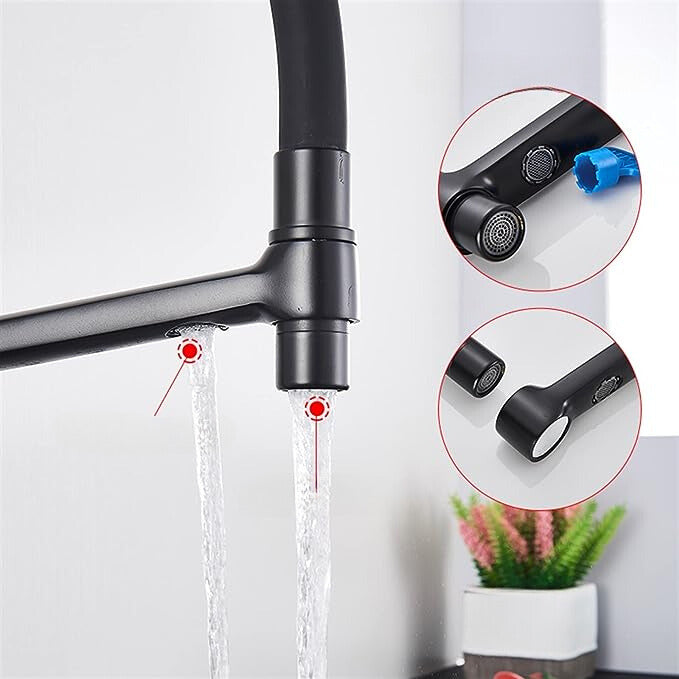 Grifo de cocina con doble salida y filtración de agua – PureFlow Duo