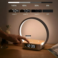 Design bedside lamp with charger and gentle wake-up function - LumoRise
