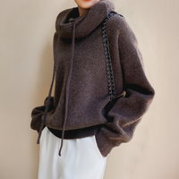Merino Wool Women's Turtleneck Sweater - Lena