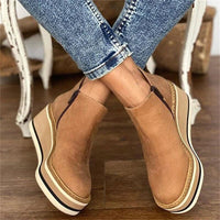 Damen Stiefeletten, braun, Leder, Keilabsatz, Reißverschluss, modisch, bequem, Herbstschuhe.