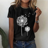 Behagelig dame T-shirt med rund hals og blødt stof – Rhea