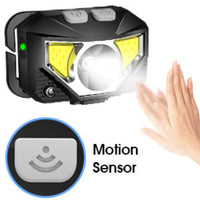 Paquete de 2 Linternas Frontales LED Recargables Ultra Brillantes con Sensor de Movimiento – Lumivor