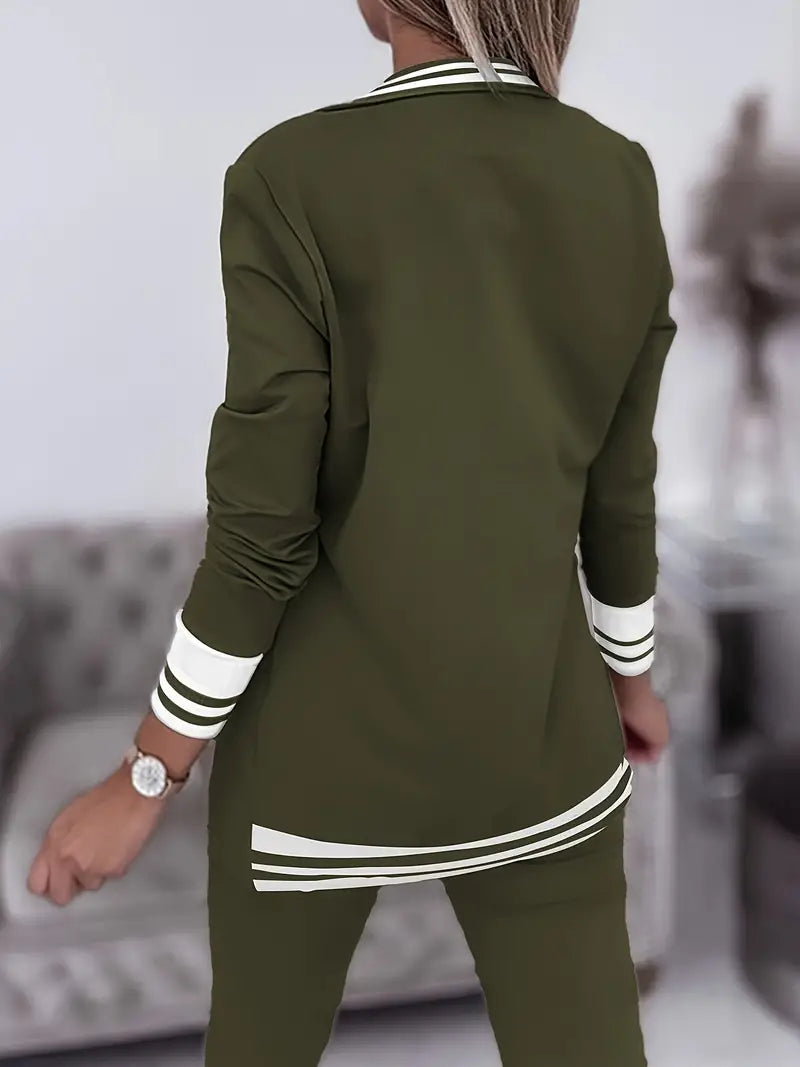 Casual Streetwear Striped Set - Sophie