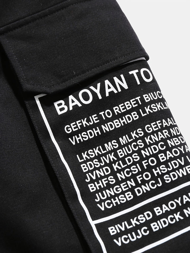 Pantalones cortos de verano para hombre con estampado de letras estilo callejero - Milán