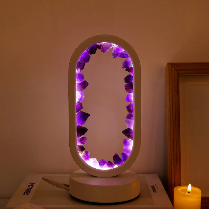 Håndlavet ametystlampe - Serenith