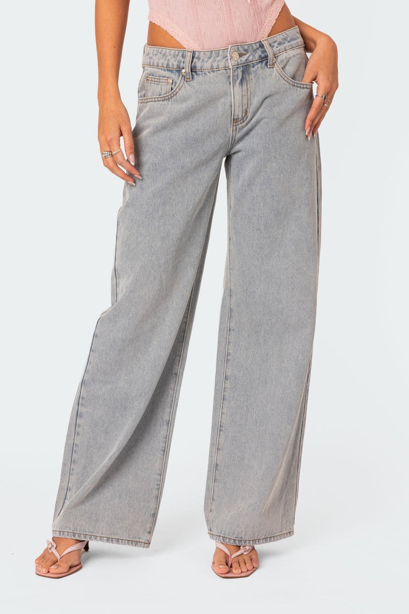 Women's Denim Pants with Relaxed Fit - Skylar