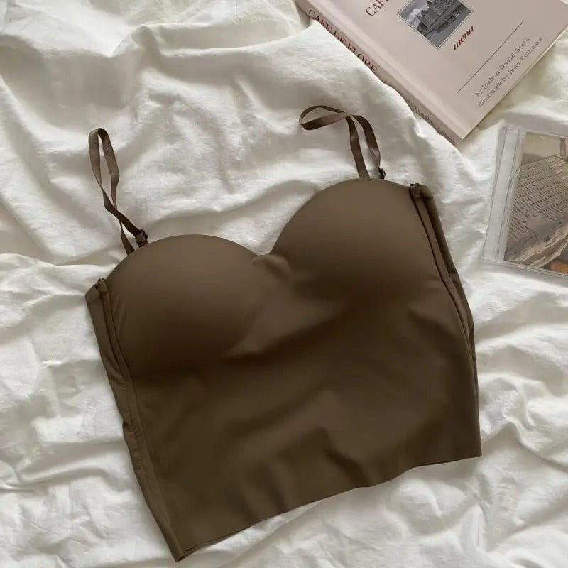 Set von 4 Leichten Tanktops mit Eingebautem Bandeau BH - Tiana