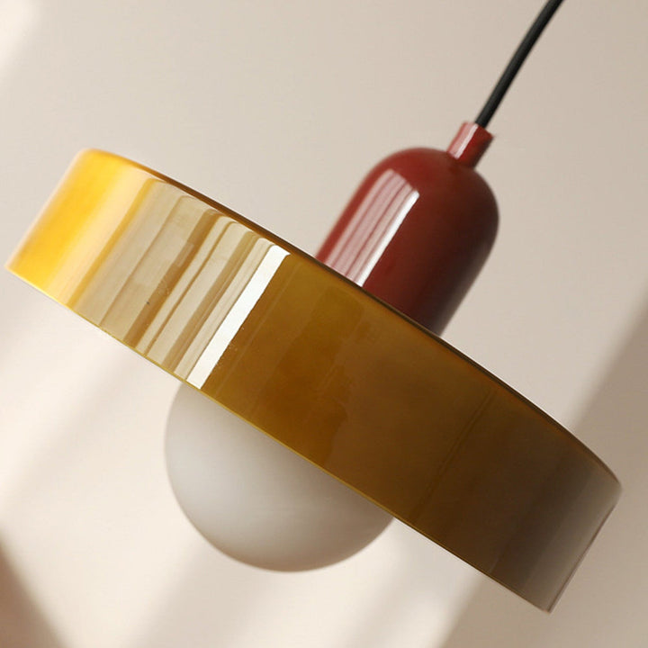 Lámpara colgante colorida estilo Bauhaus - StiloGlas