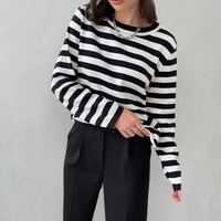 Elegant Striped T-Shirt Made of Lightweight Fabric - StripesLight