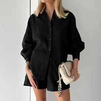 Conjunto de verano de 2 piezas con blusa y pantalones cortos – Isla