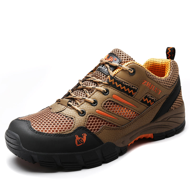 Zapatos de senderismo para hombre impermeables con amortiguación y suela perfilada – Elric