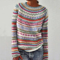 Trendy Printed Women's Sweater - Elara