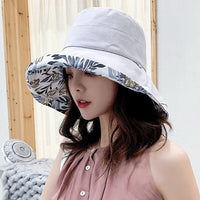 Women's sun hat with wide brim – Emilia