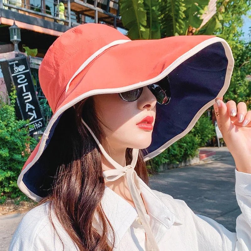 Large Women's Sun Hat with Wide Brim – Livia