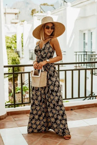Boho maxi dress with floral pattern for summer – Yara