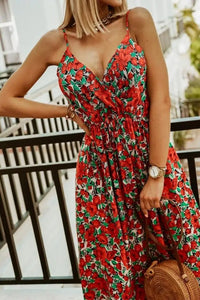 Boho maxi dress with floral pattern for summer – Yara