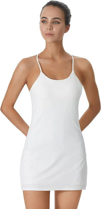 Active sports dress with integrated shorts and pockets – Liana
