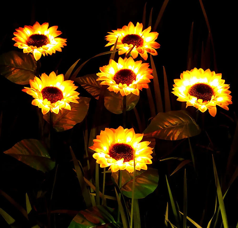 Wasserdichte Solar-Sonnenblumenlampe – SolarBloom