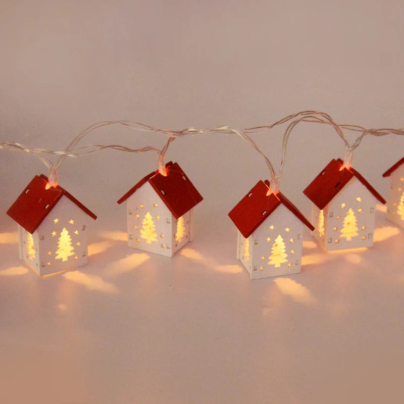 Træ-julehuse med LED-belysning – GlowHouse